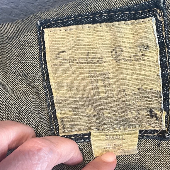 Smoke Rise Americana Denim 3D Flag Vest Cool Distressed Patriotic Blue Red Men S - Picture 8 of 8